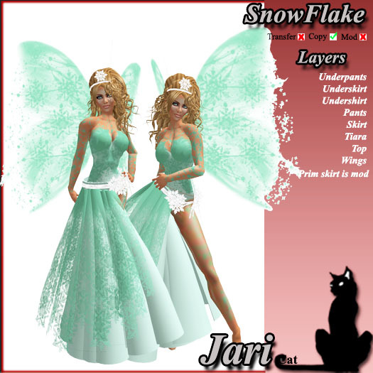 *JariCat* Snowflake Green