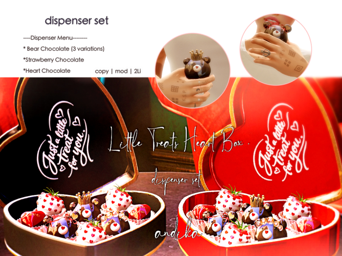 ADD/andika {Little Treats Heart Box}Dispenser Set