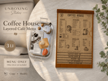 UNBOXING Studios Coffee House Layered Cafe Menu