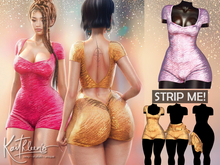 Kaithleen's Glitter Trouble Romper - Blush - Strip Me PBR · LaraX · PetiteX · Reborn · Legacy · Perky · NHumana · Waifu
