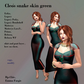 RP-Chic Cleo's snake skin green