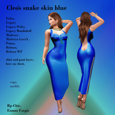 RP-Chic Cleo's snake skin blue