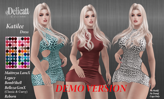 Delicatt Couture - katilee Dress - Demo