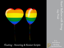 Balloon Heart Gay Pride