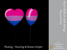 Heart Balloon Bisexual Pride 