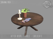 -DRD- After Hours - Table - Chocolate
