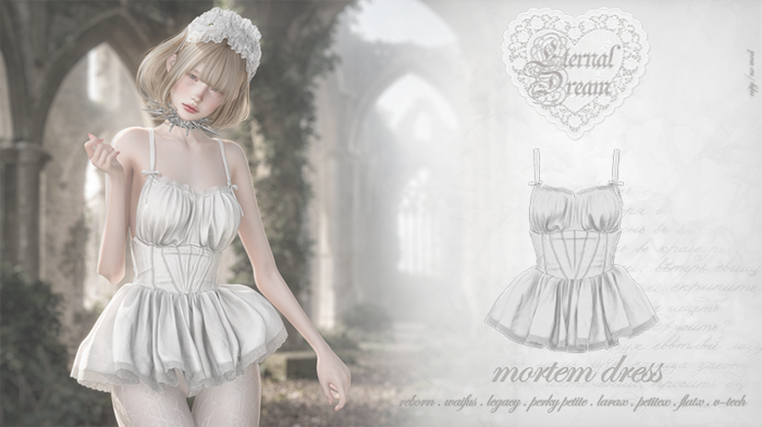 {eternal dream} mortem dress {white}