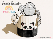 Panda Basket /LullabeebsTD/Zooby Animesh{Pink & Blue}