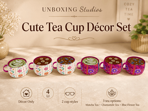 UNBOXING Studios Cute Tea Cup Set