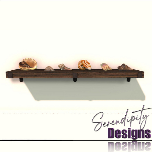 Serendipity Designs - Los Cabos LR Shell Shelf