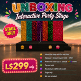 UNBOXING Interactive Party Stage Colorful