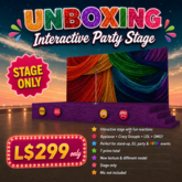 UNBOXING Interactive Party Stage Rainbow Curtain Edition