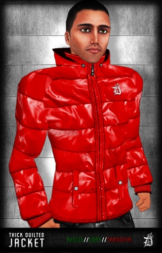 DEF! Jacket / Thick Quilted / Red