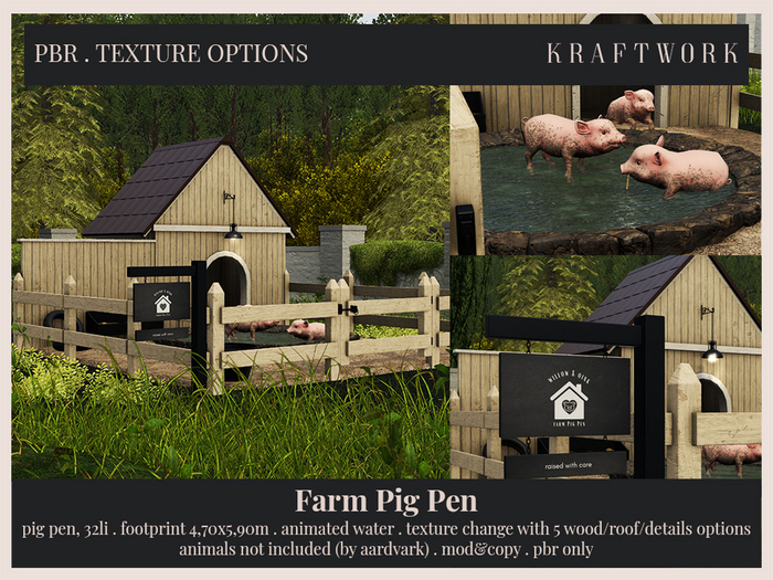 KraftWork Farm Pig Pen (Add Me)