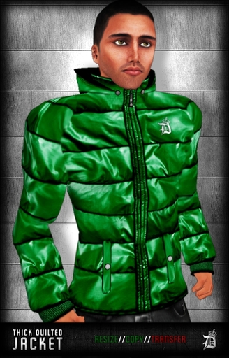 DEF! Jacket / Thick Quilted / Green
