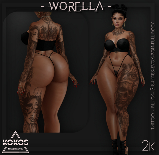 KOKOS- TATTOO WORELLA- EVOX