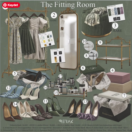 MERAK  The Fitting Room FULL SET with RARES