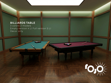 Rojo . Billiard Tables Set 4-5 LI