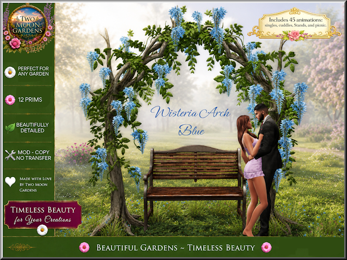Wisteria Arch Blue