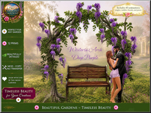 Wisteria Arch Deep Purple