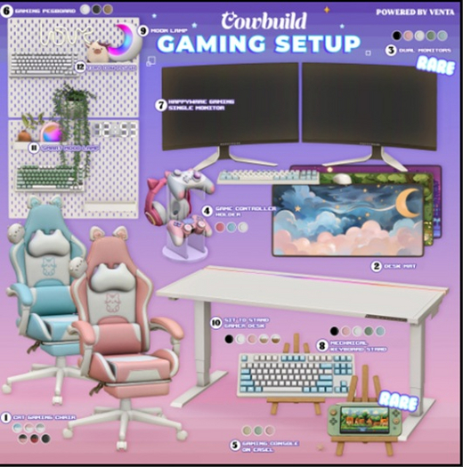 4. Cowbuild - Gaming Setup - Game Controller Holder