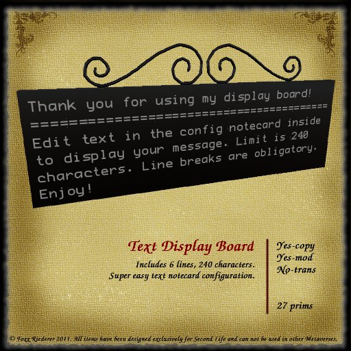 Text Display Board