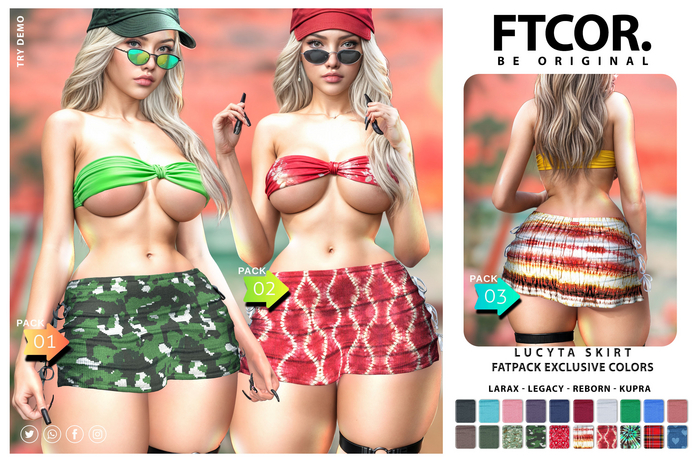:::FTCOR:::LUCYTA_SKIRT::: PACK 3