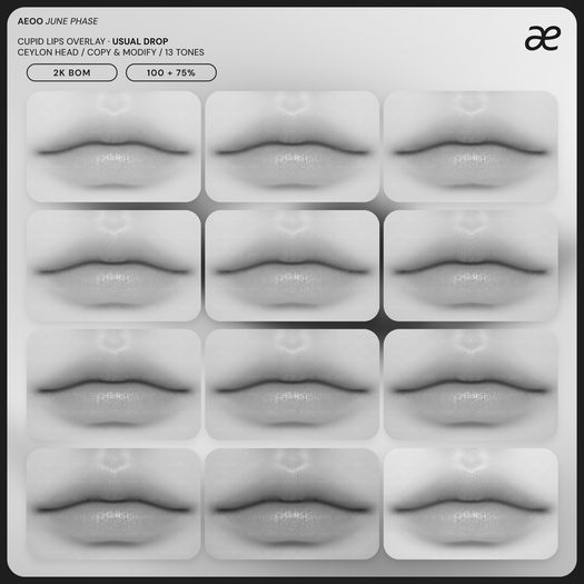 "aeoo" cupid lips overlay - demo