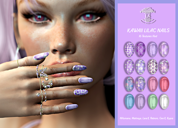 [LS] KAWAII LILAC NAIL