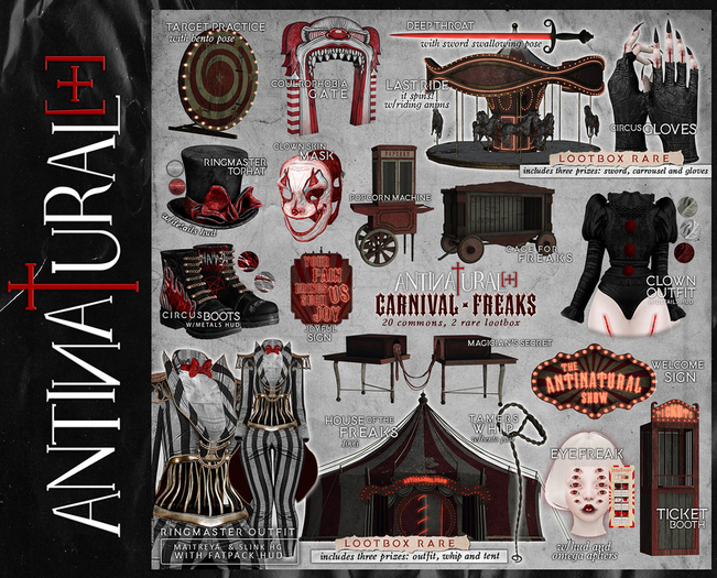 ANTINATURAL[+] Carnival Freaks / Magician's Secret