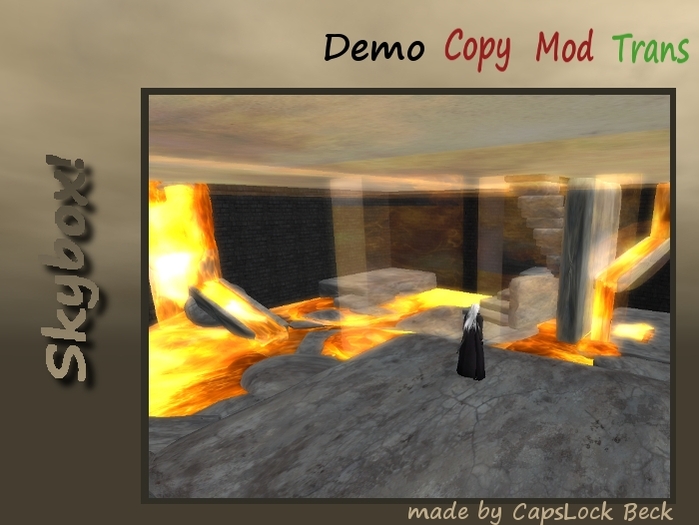 Skybox, wood with lava-cellar DEMO