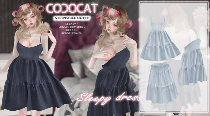 .cococat. Sleepy dress - Sky