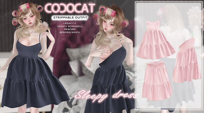 .cococat. Sleepy dress - Pink