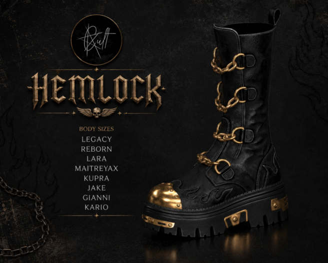 : CULT : Hemlock Unisex Combat Boots FatPack DEMO
