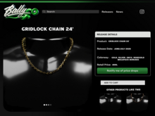 'BALLYCO' Gridlock Chain 24' Gold