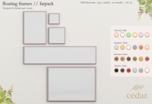 cedar. floating frames // winter pack {Please Add}