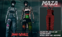 MAZA - DANNY OVERALLS - RED
