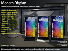 Modern Sign Display Stand  and Teleporter