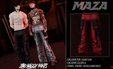 MAZA - ZAO BAGGY PANTS - RED