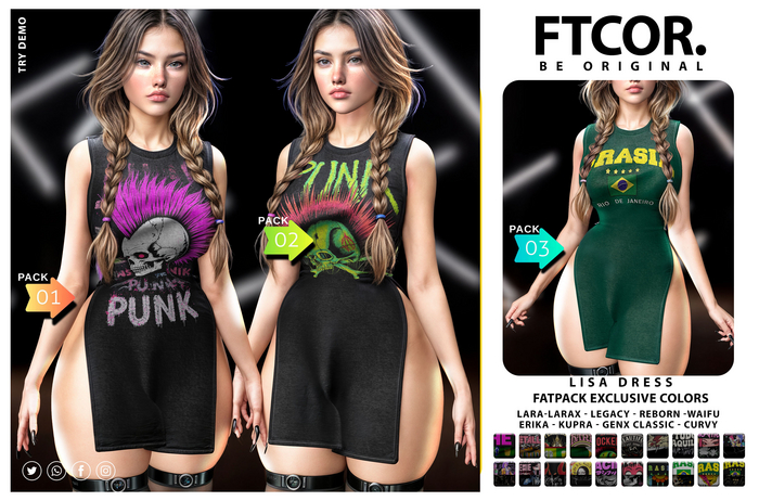 :::FTCOR:::LISA_DRESS::: PACK 3