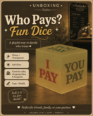 UNBOXING Studios Who Pays? Fun Dice