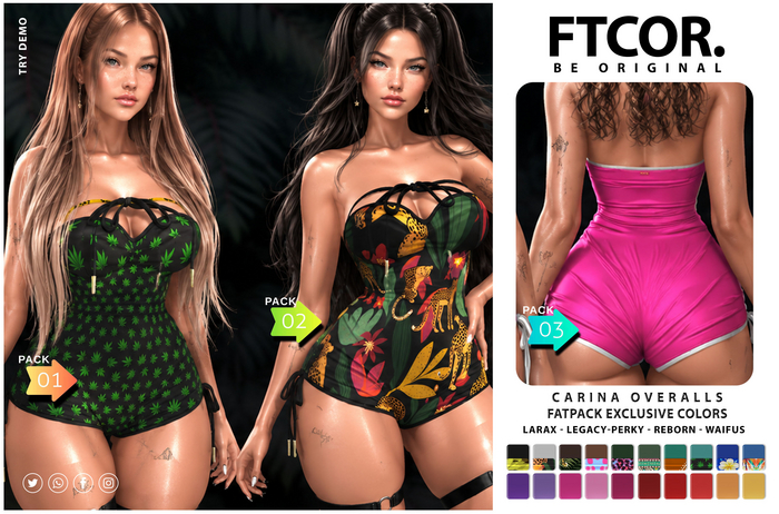:::FTCOR:::CARINA_OVERALLS::: PACK 2