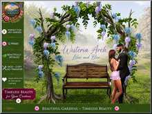 Wisteria Arch - Lilac and Blue