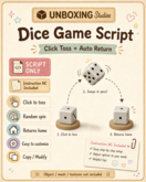 Dice Game Script Click Toss + Auto Return