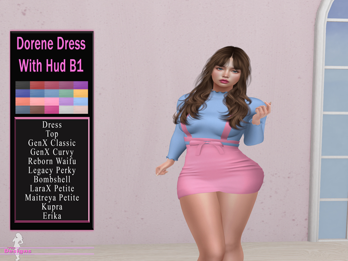 Dorene Dress With Hud B1