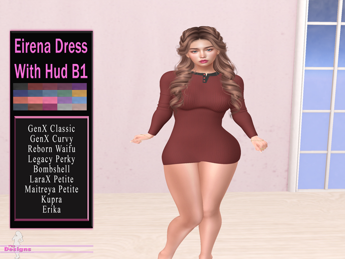 Eirena Dress With Hud B1