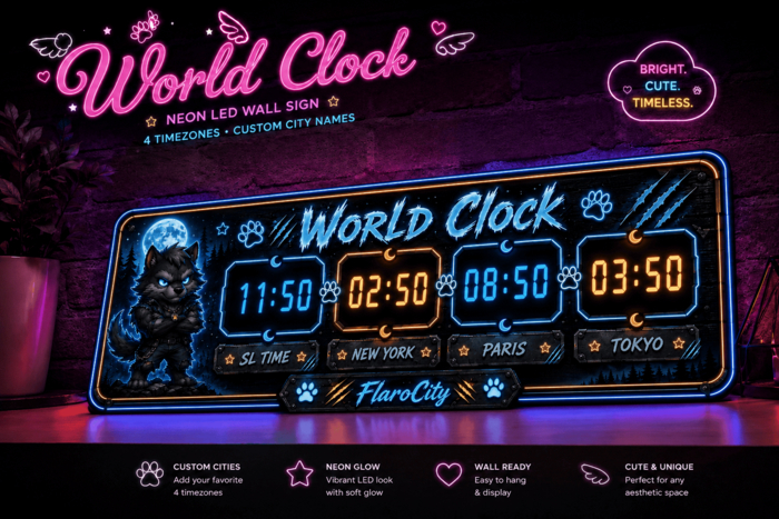 FlaroCity World Clock - Werewolf
