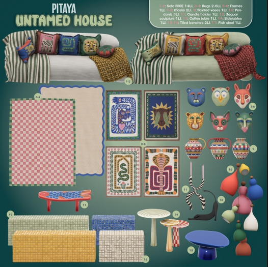Pitaya - Untamed house - Masks Set 01