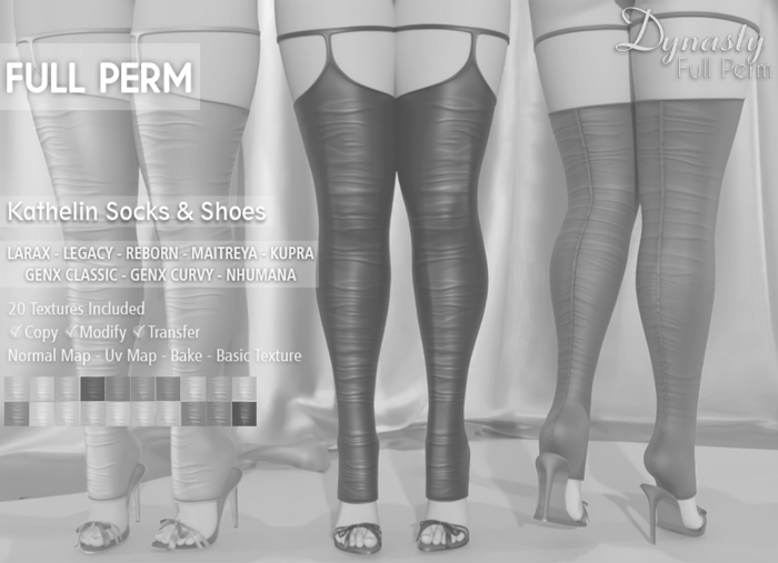 *DEMO* Dynasty Full Perm - Kathelin Socks & Shoes