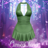 Green Waist Halter Dress Maitreya